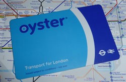 oyster card and tube map